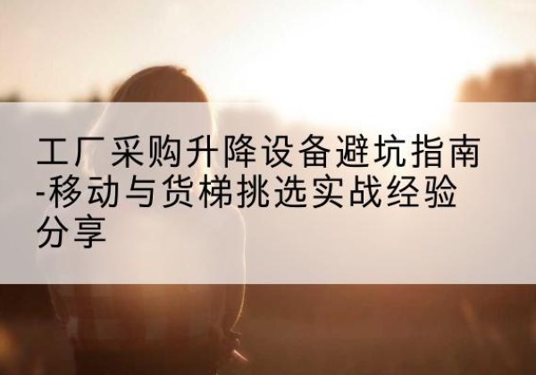 仙居移动式升降机怎么选-工厂采购升降设备避坑指南-移动与货梯挑选实战经验分享